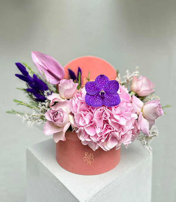 Pink Purple Flower in Box