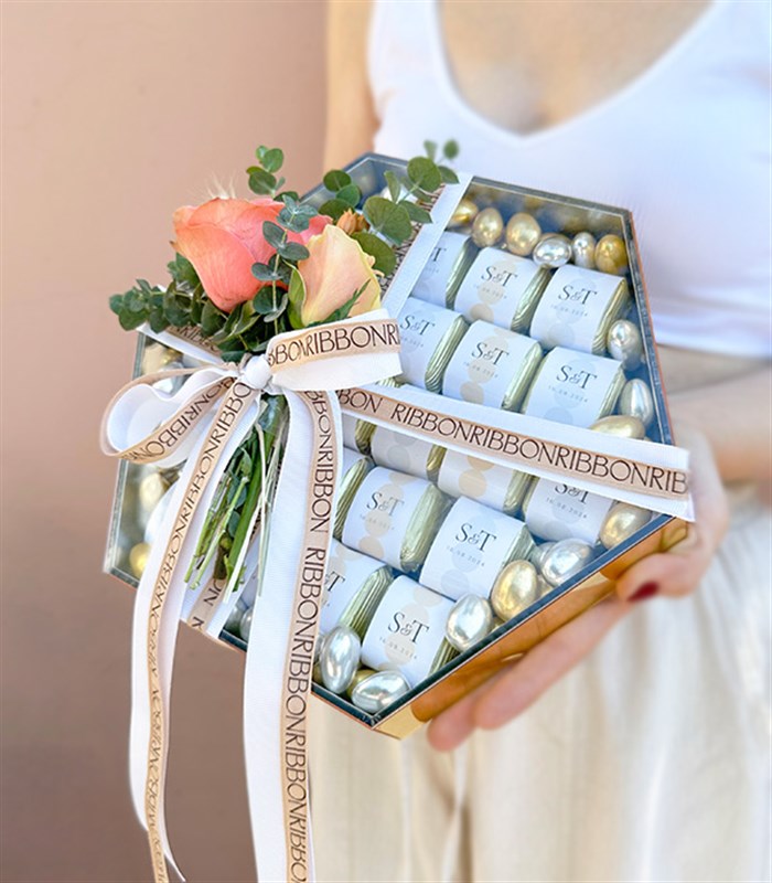 Somon Gold Grand Deluxe İsme Özel 24Lü Söz Nişan Çikolata