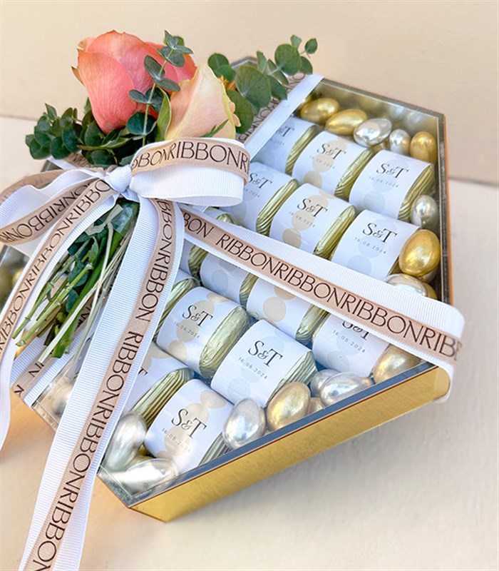 Somon Gold Grand Deluxe İsme Özel 24Lü Söz Nişan Çikolata