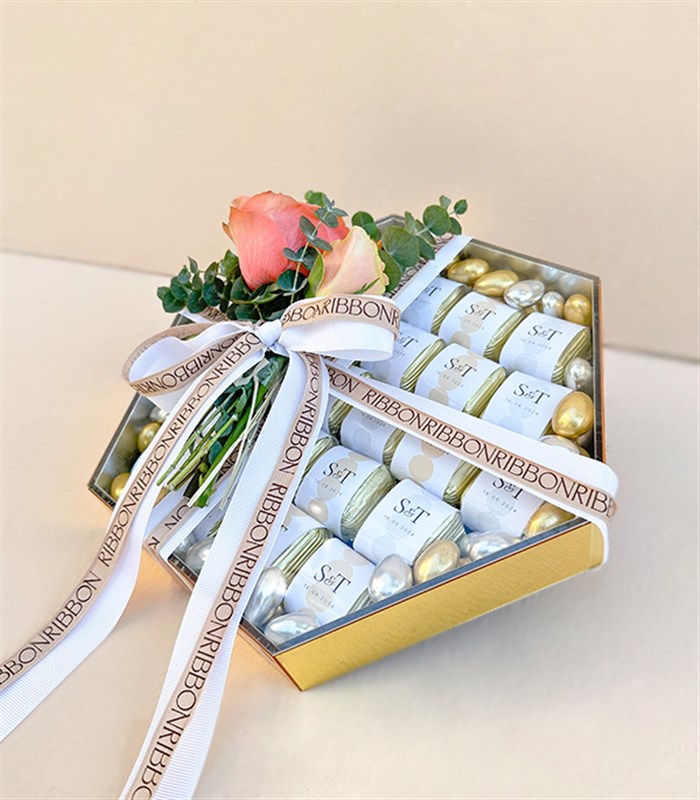 Somon Gold Grand Deluxe İsme Özel 24Lü Söz Nişan Çikolata