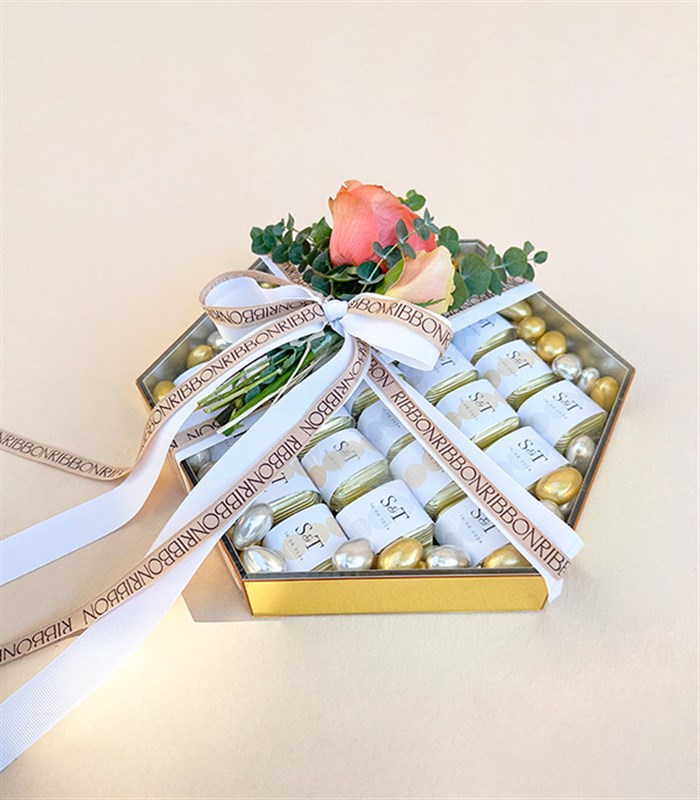 Somon Gold Grand Deluxe İsme Özel 24Lü Söz Nişan Çikolata