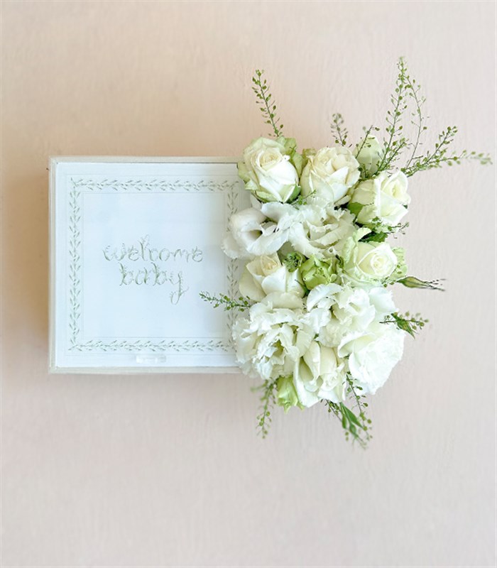 Welcome Baby İsme Özel 32Li Yenidoğan Bebek Tebrik Çikolatası Grand Deluxe