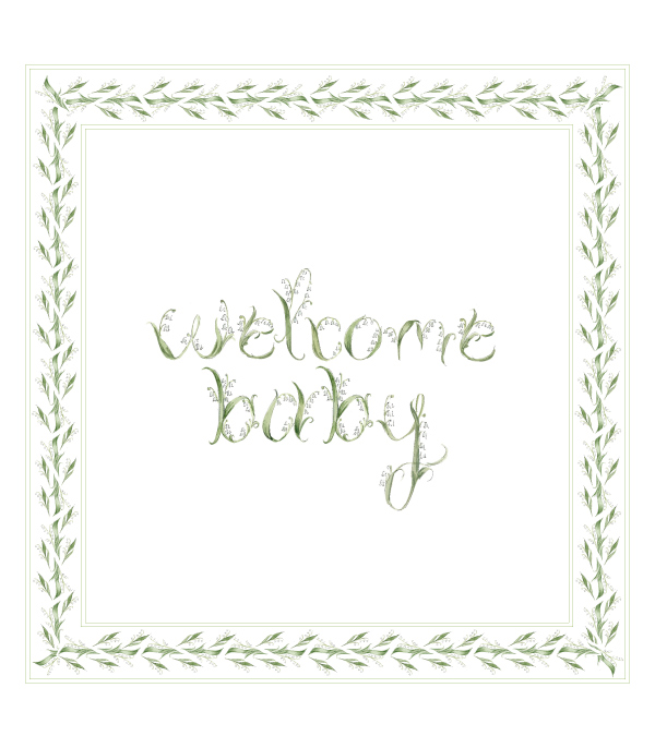 Welcome Baby Name Custom Newborn Baby Greeting Chocolate Grand Deluxe