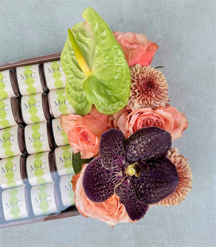 Somon Royal Deluxe İsme Özel 90Lı Çikolata Tepsisi