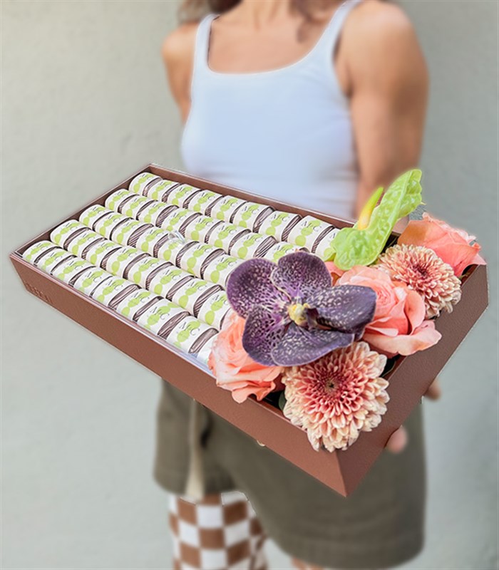 Somon Royal Deluxe İsme Özel 90Lı Çikolata Tepsisi