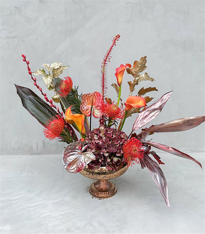 Deluxe Mercutio Bakır Sonbahar Aranjmanı