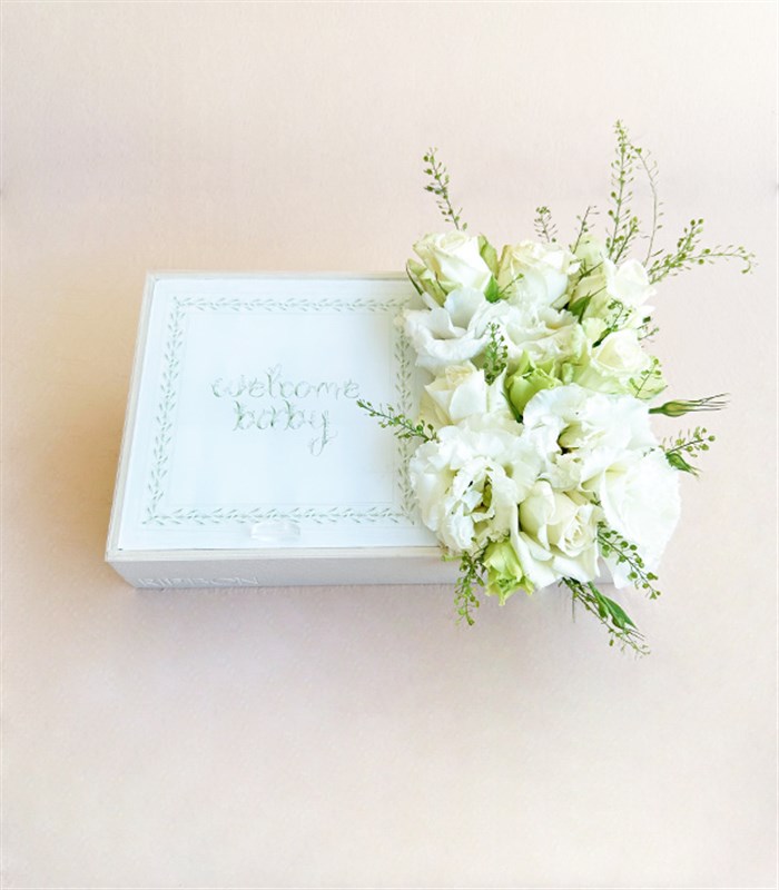 Welcome Baby İsme Özel 32Li Yenidoğan Bebek Tebrik Çikolatası Grand Deluxe