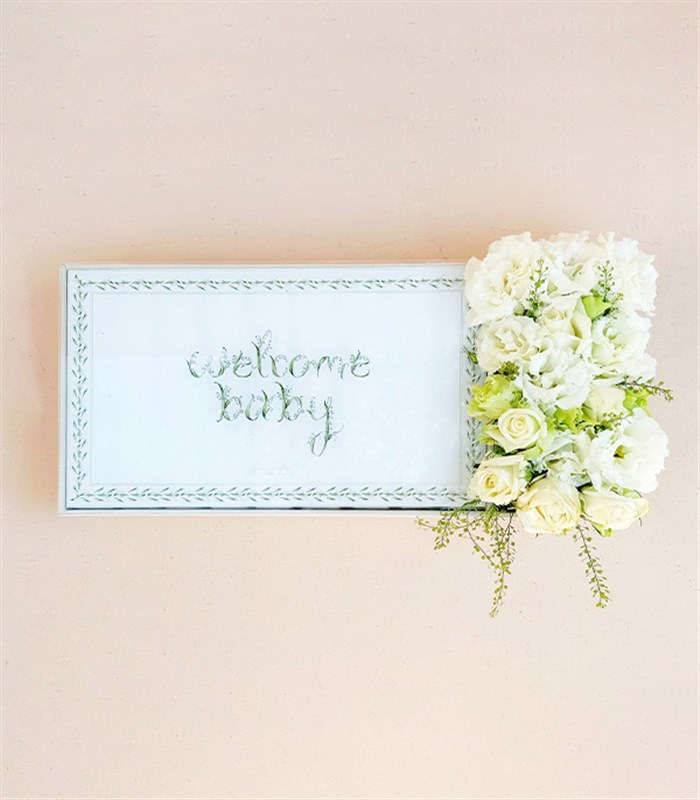 Welcome Baby İsme Özel 32Li Yenidoğan Bebek Tebrik Çikolatası Grand Deluxe