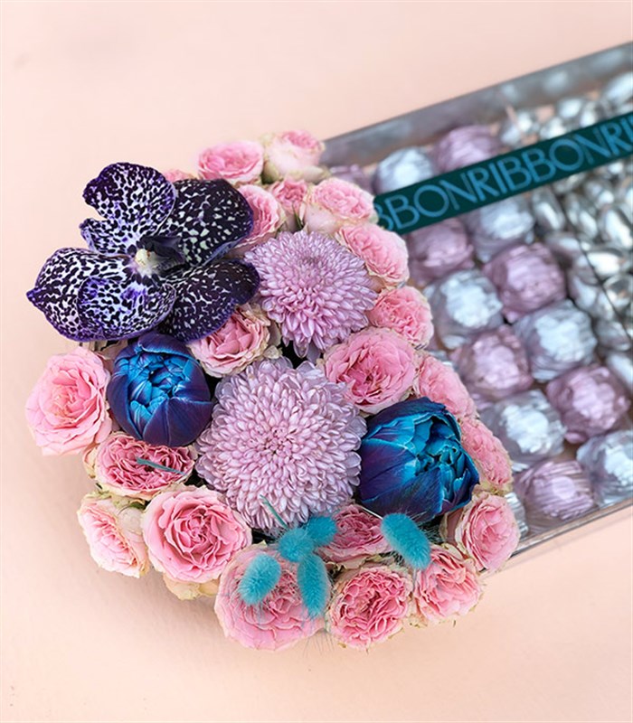 Turuncu Silver Deluxe Badem Draje Çikolata Tepsisi