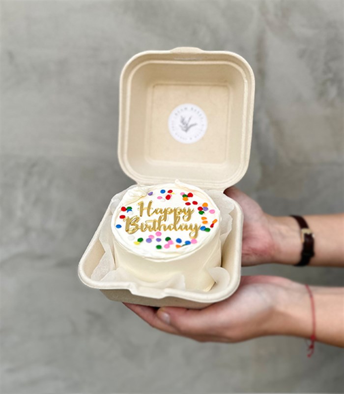 Beam Bakes Confetti Happy Birthday Mini Bento Yaş Pasta
