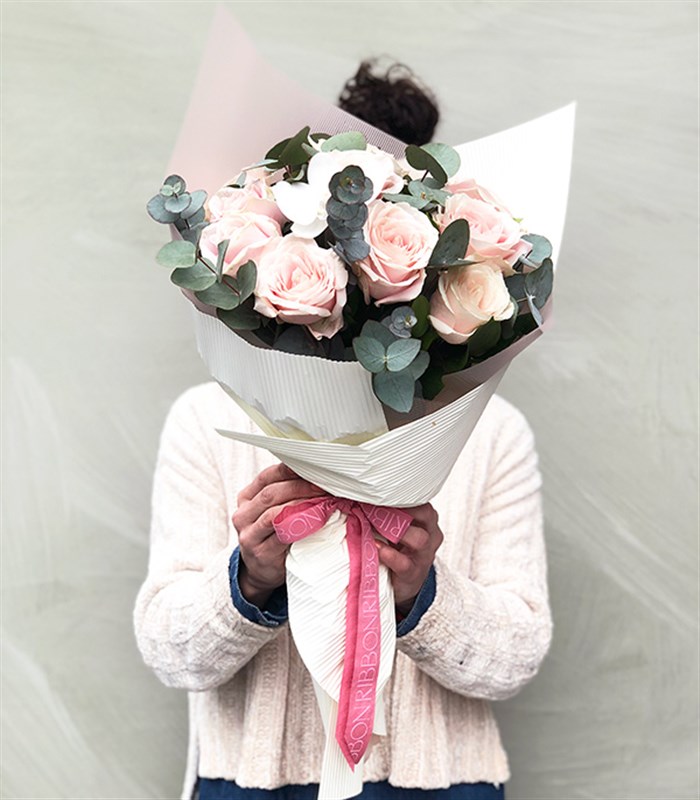 Claire Pembe Gül Buketi