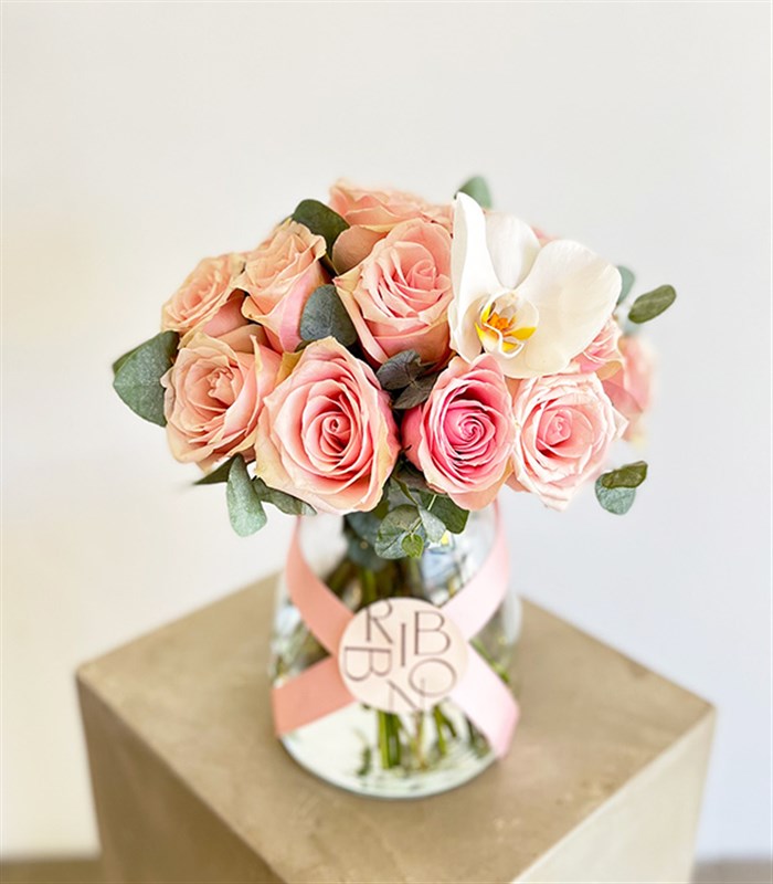 Claire Pembe Gül Buketi