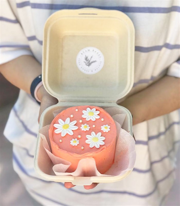 Beam Bakes Turuncu Daisy Mini Bento Yaş Pasta