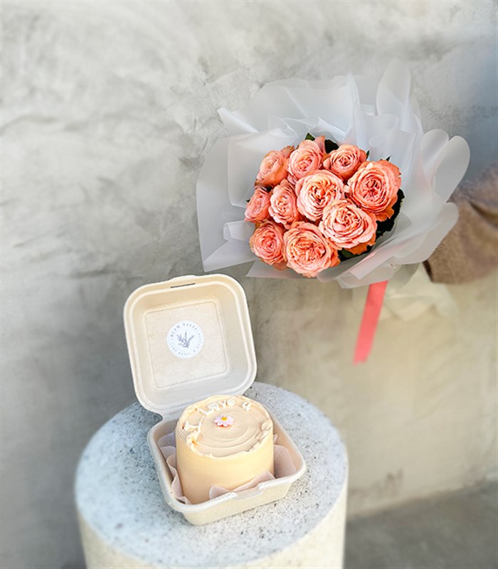 Beam Bakes Somon I Love You Pasta Gül Buketi Seti