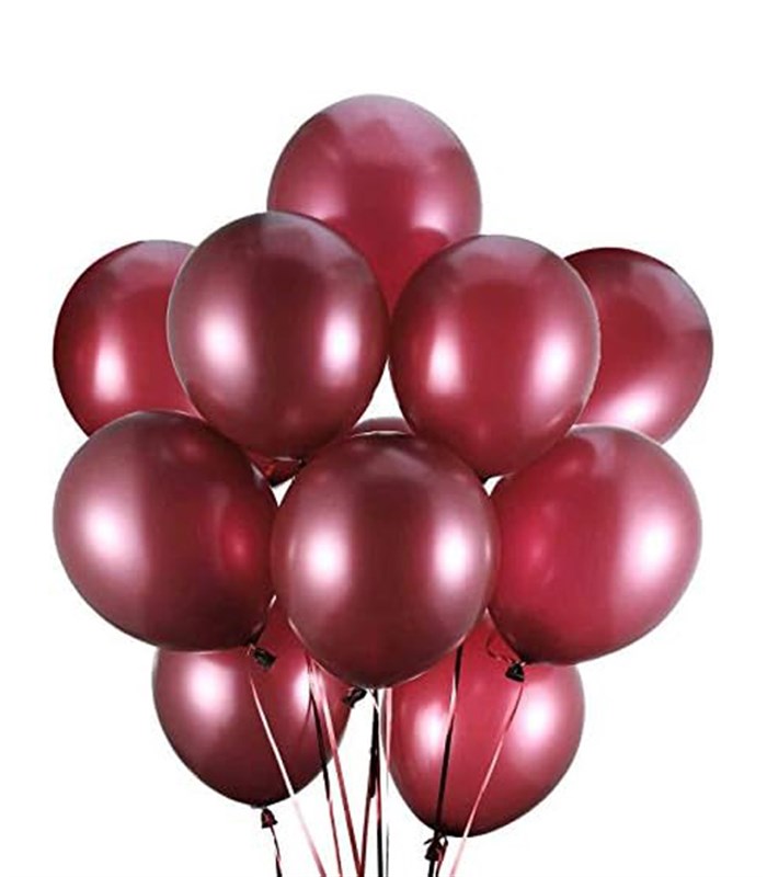 12Li Uçan Bordo Balon Seti