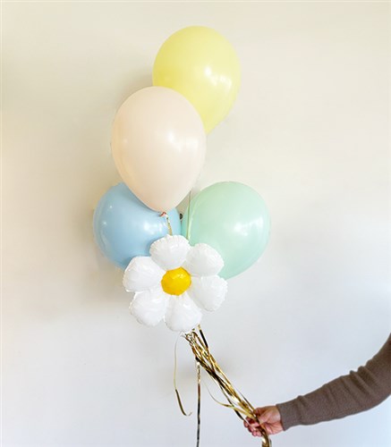 Papatya Pastel 4 Uçan Balon Seti