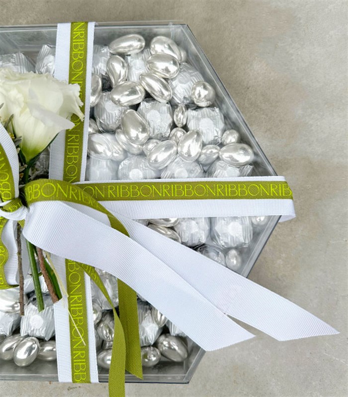 Silver Grand Deluxe 40Lı Yıldız Altıgen Ayna Çikolata Tepsisi