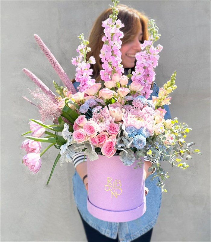 Mini Carla Lila Pembe Buket