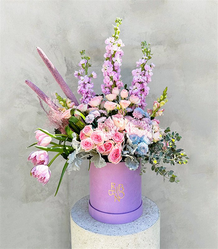 Mini Carla Lila Pembe Buket