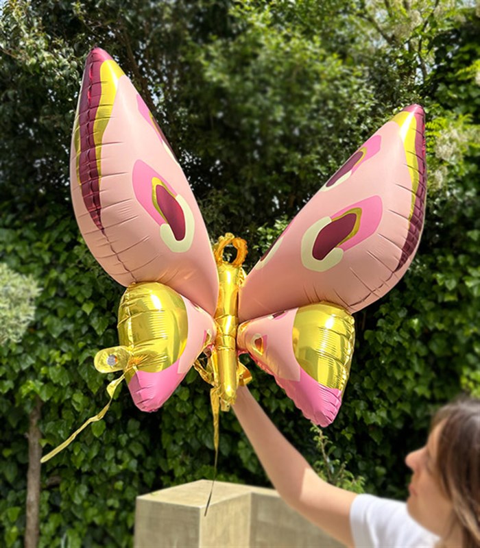 Butterfly Flying Balloon Pink