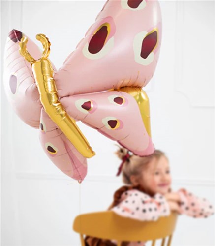 Kelebek Uçan Balon Pembe