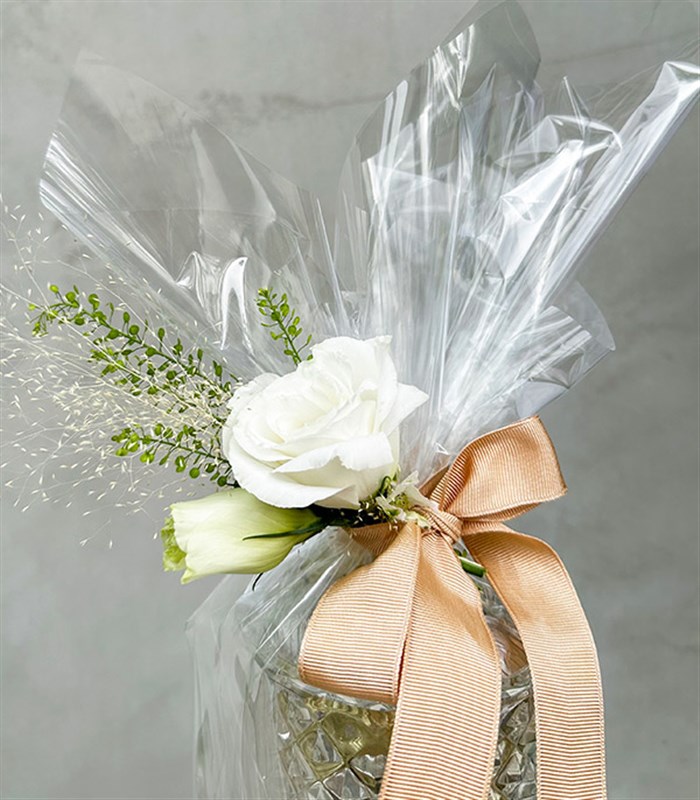 Kristal Kadeh Vazoda 16Lı Yıldız Gold Silver Çikolata Badem Şekeri