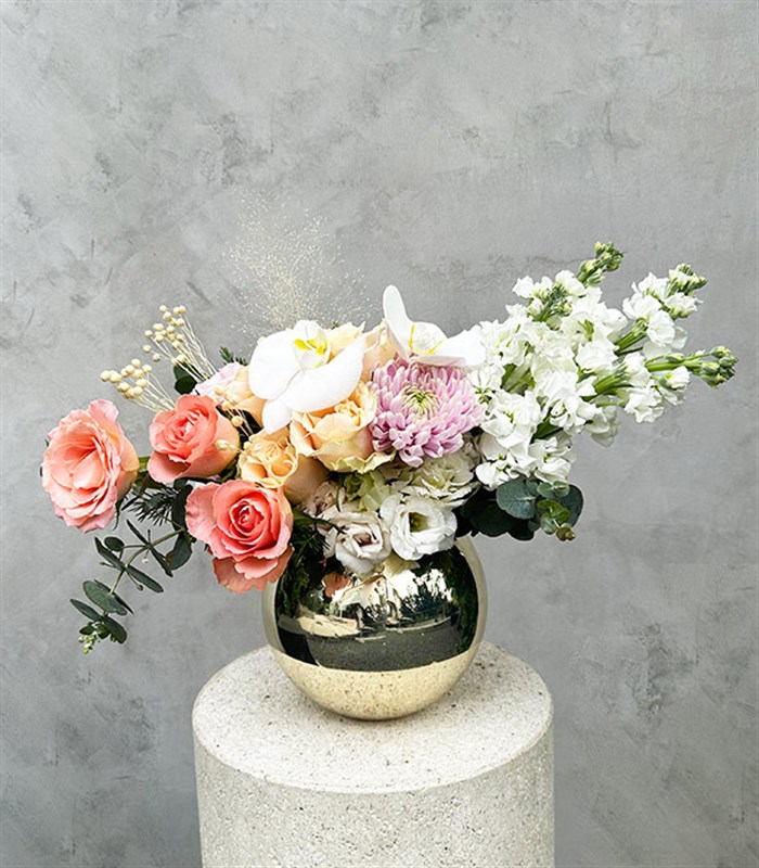 Prenses Diana Silver Vazoda Soft Aranjman