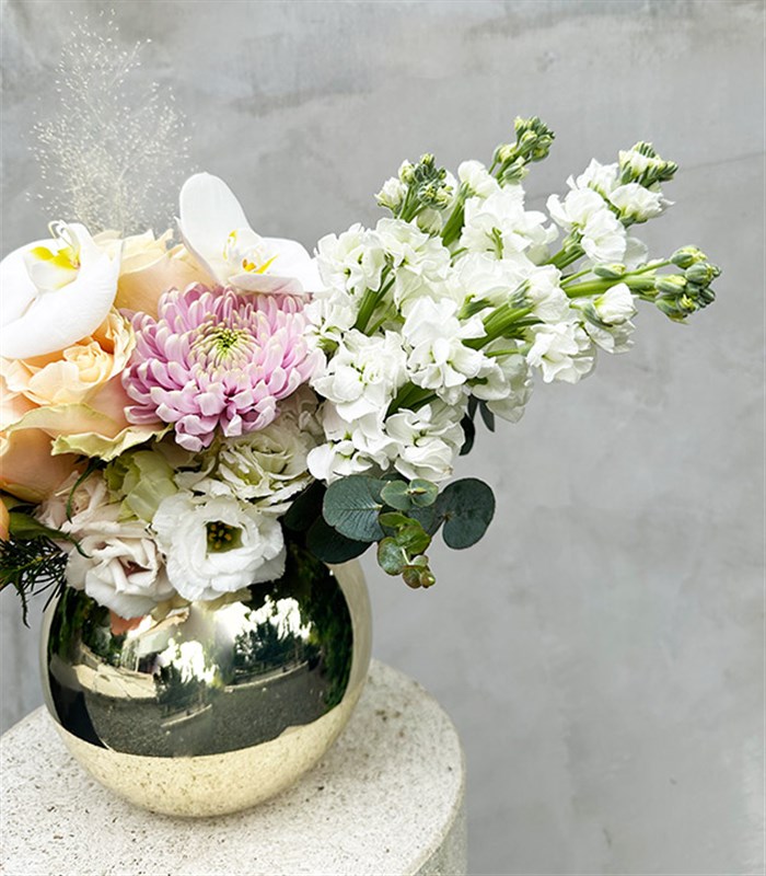 Prenses Diana Silver Vazoda Soft Aranjman