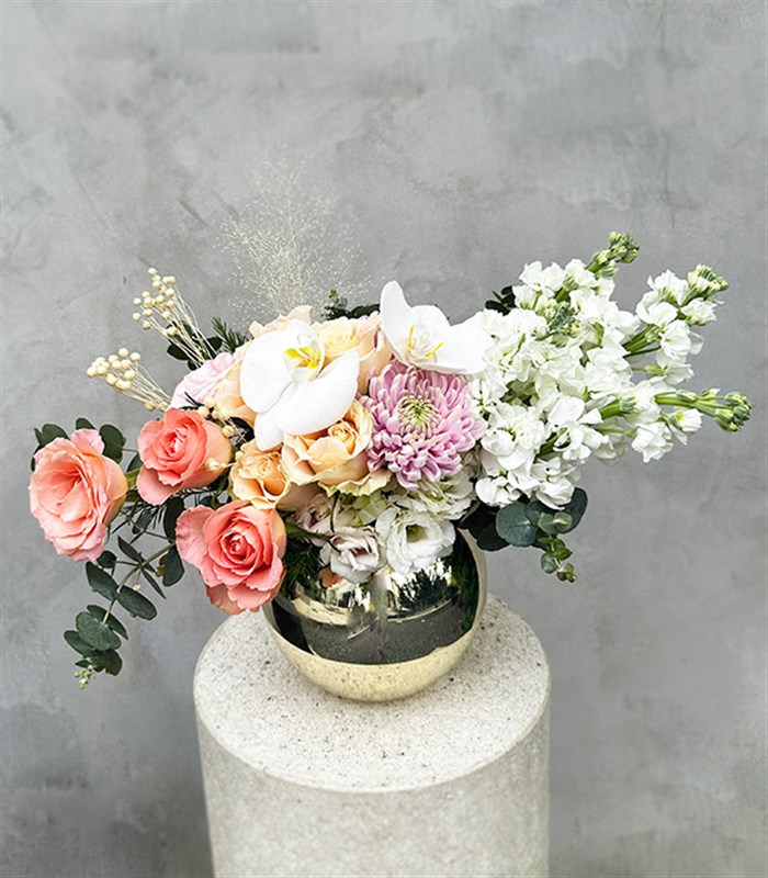 Prenses Diana Silver Vazoda Soft Aranjman