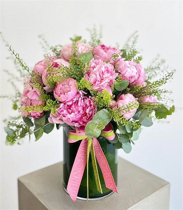 Deluxe Vazoda Pembe 20 Şakayık