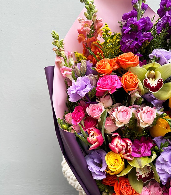 Deluxe Rengarenk Bahar Buketi