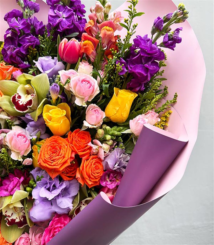 Deluxe Rengarenk Bahar Buketi