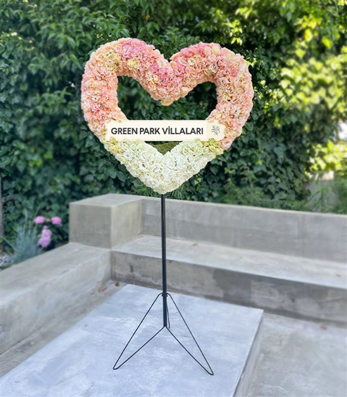 Deluxe Kalp Ferforje Çelenk