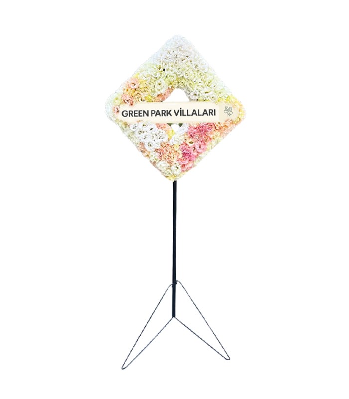 Deluxe Kare Ferforje Çelenk