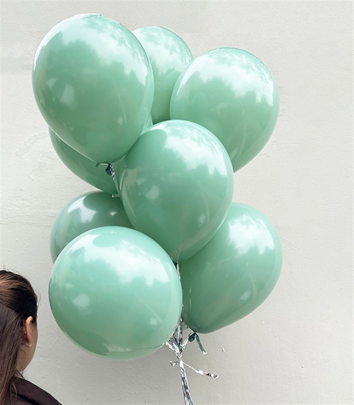 Uçan 10 Balon Seti Yeşil