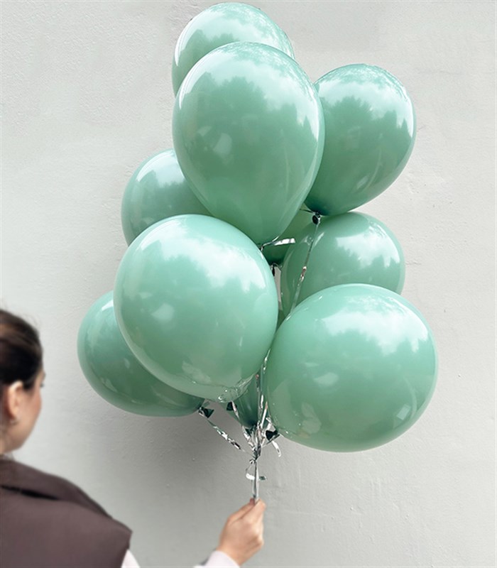 Uçan 10 Balon Seti Yeşil