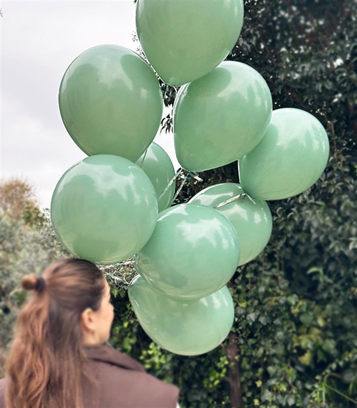 Uçan 10 Balon Seti Yeşil