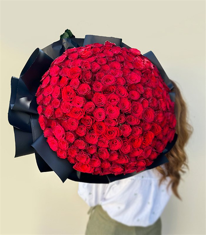 201 Red Rose Bouquet Royal Deluxe