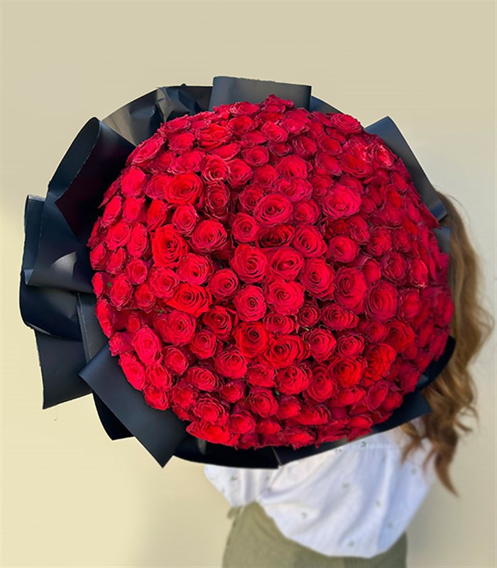 201 Red Rose Bouquet Royal Deluxe