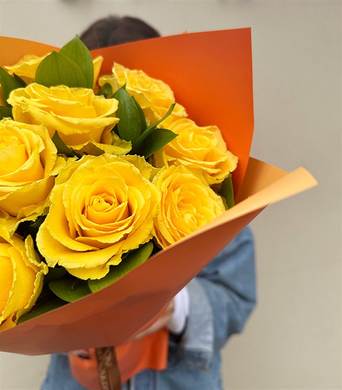 Sofia Sarı Gül Buketi