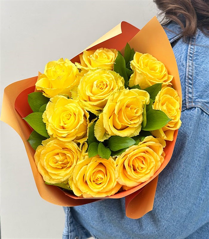 Sofia Sarı Gül Buketi