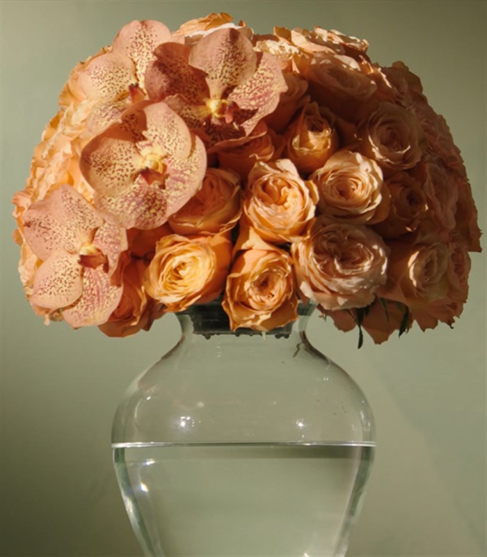 Soleil Deluxe Panoramik 101 Somon Gül Aranjmanı