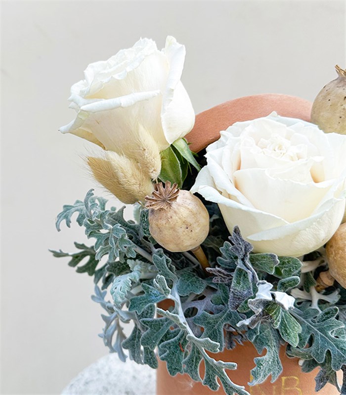 Rania Toffie Mini Kutuda Beyaz Güller