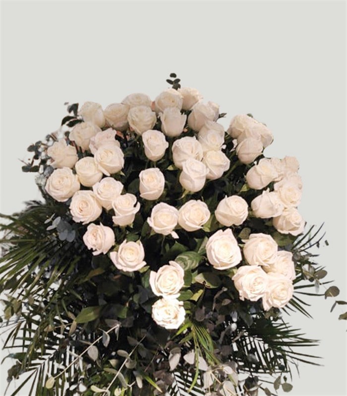 50 Kırmızı Ekvator Gülü Royal Vazo Aranjman