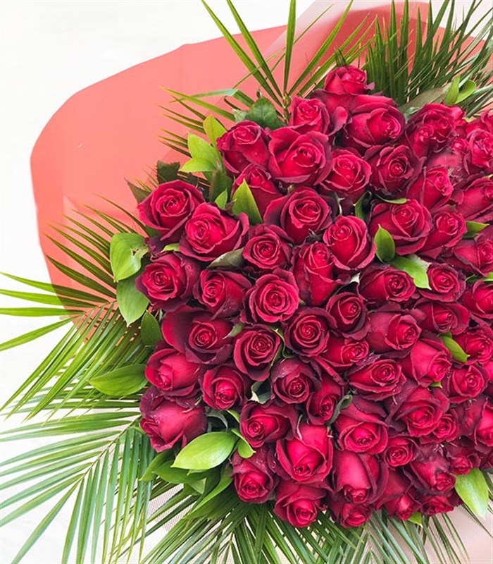 50 Kırmızı Gül Buketi Grand Deluxe
