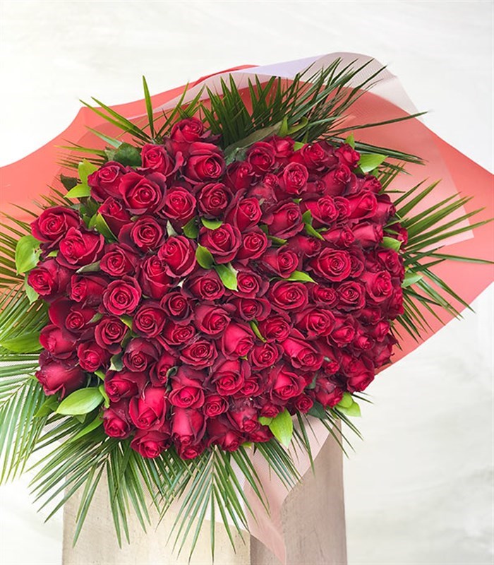 50 Kırmızı Gül Buketi Grand Deluxe