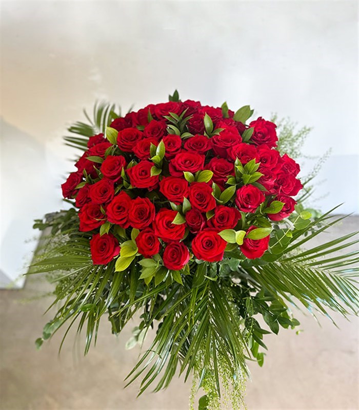 50 Kırmızı Gül Buketi Grand Deluxe