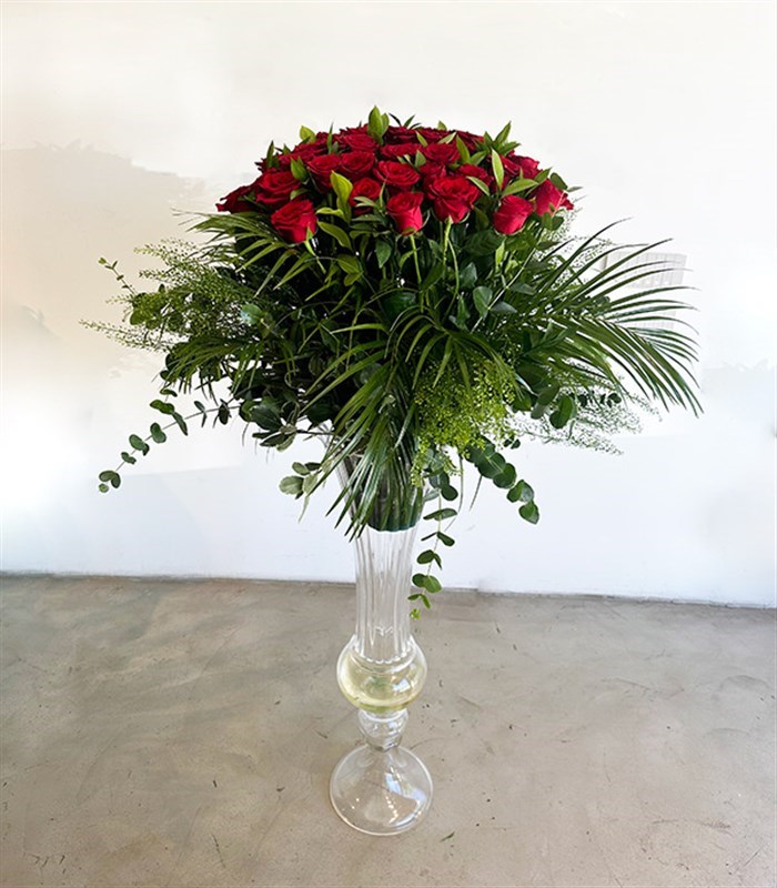 50 Kırmızı Gül Buketi Grand Deluxe