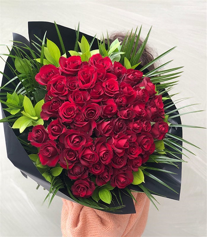 50 Kırmızı Gül Buketi Grand Deluxe