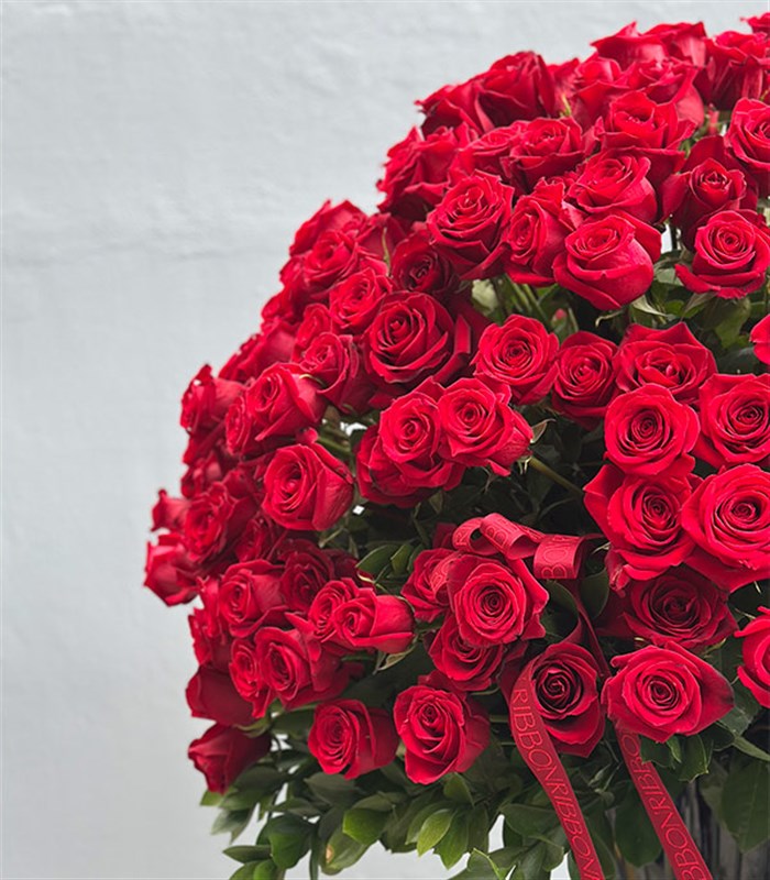 Aphrodite 251 Kırmızı Gül Panoramik Royal Deluxe Aranjman